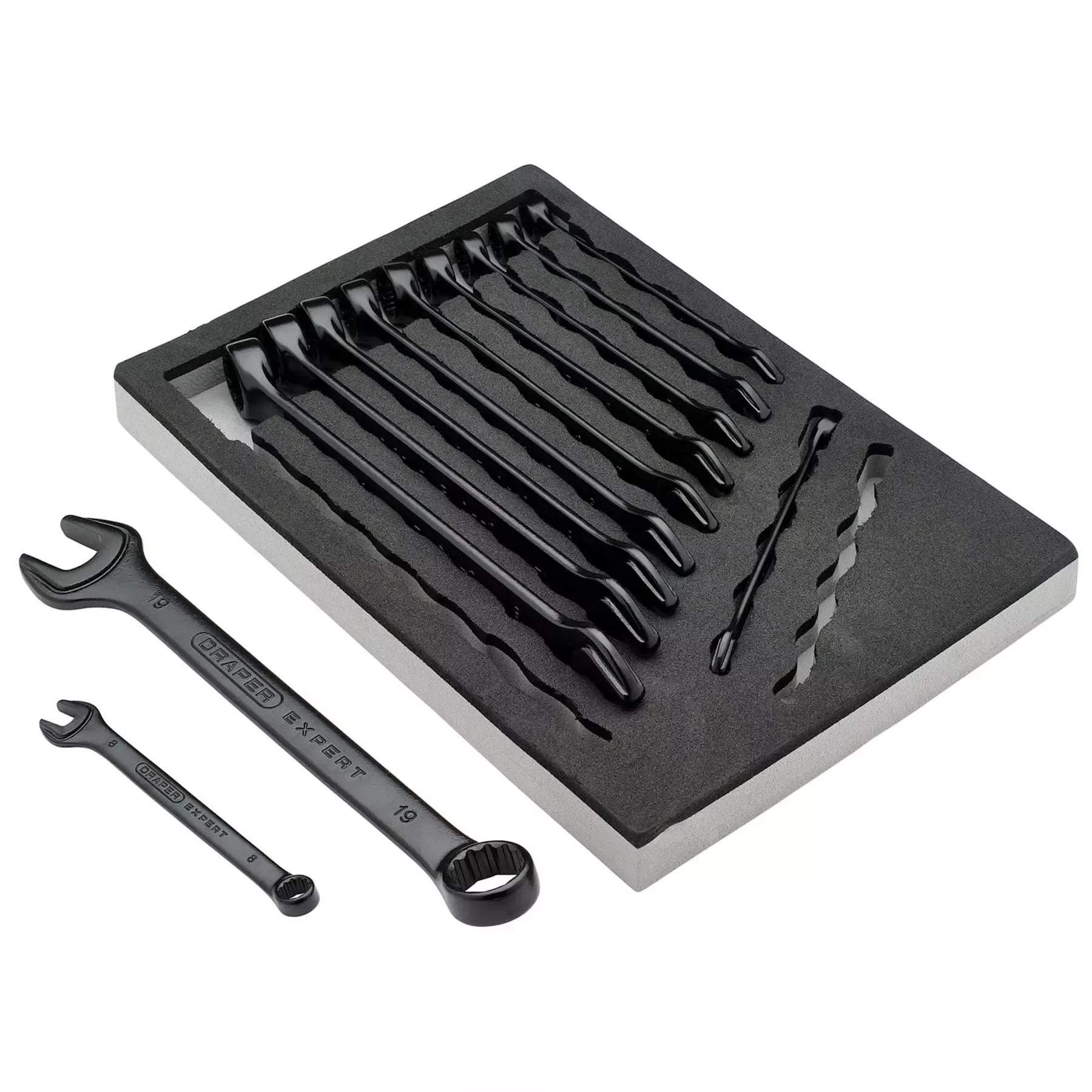 Draper Expert HI-TORQ Metric Combination Spanner Set in Foam Tray (12 Piece) 07143