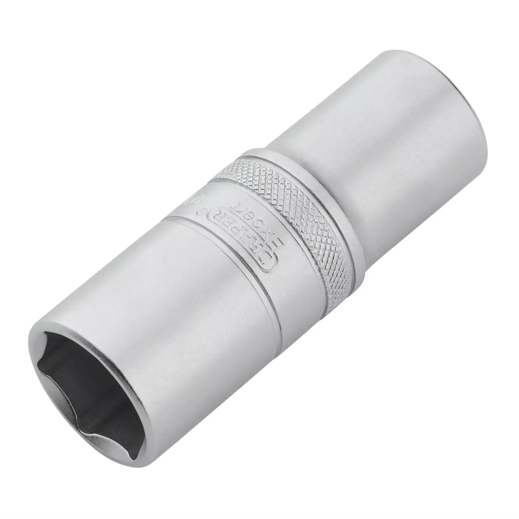 Draper Expert Metric Deep Socket 1/2" Sq. Dr. Micro Satin Chrome 21mm 22442