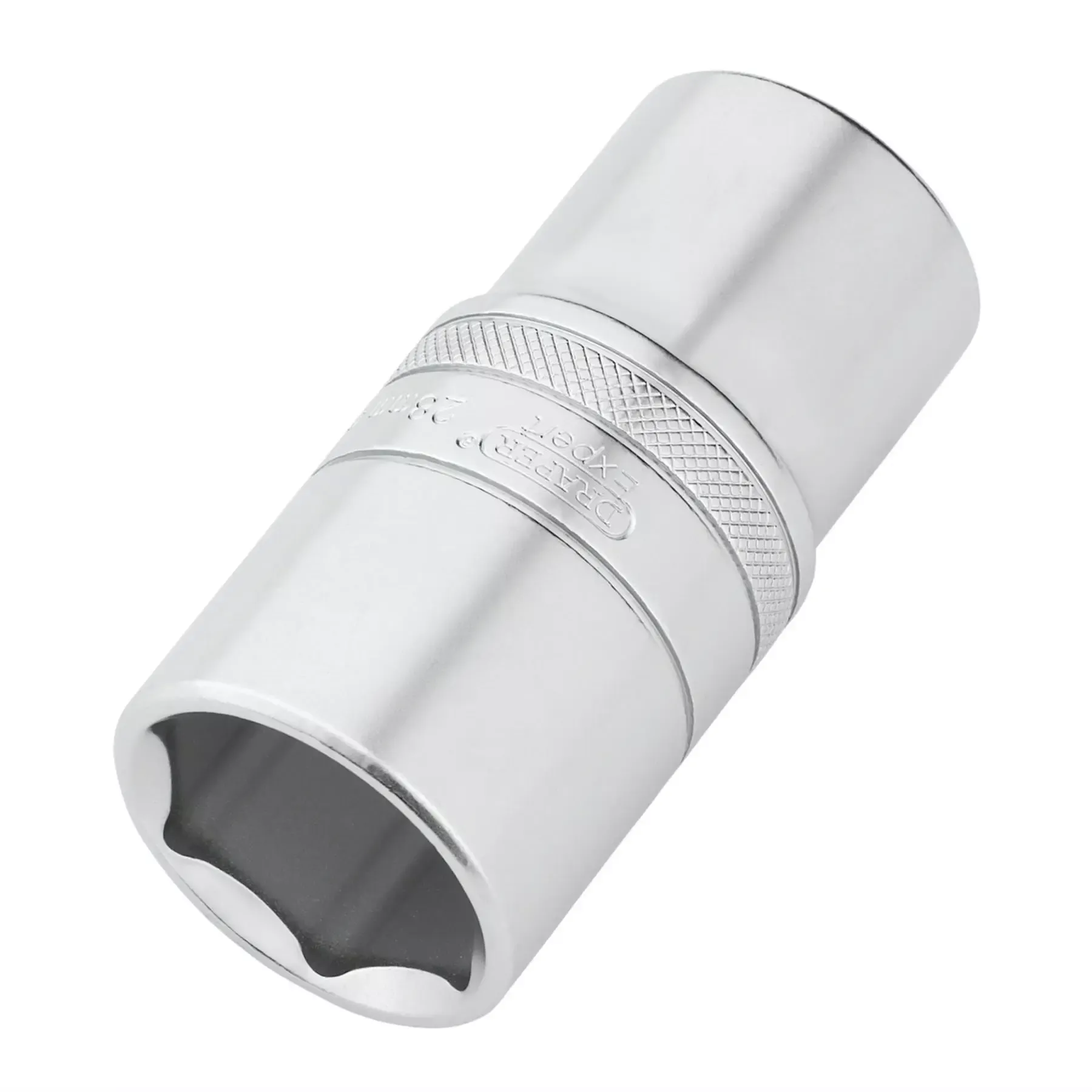 Draper Expert Metric Deep Socket 1/2" Sq. Dr. Micro Satin Chrome 28mm 22464