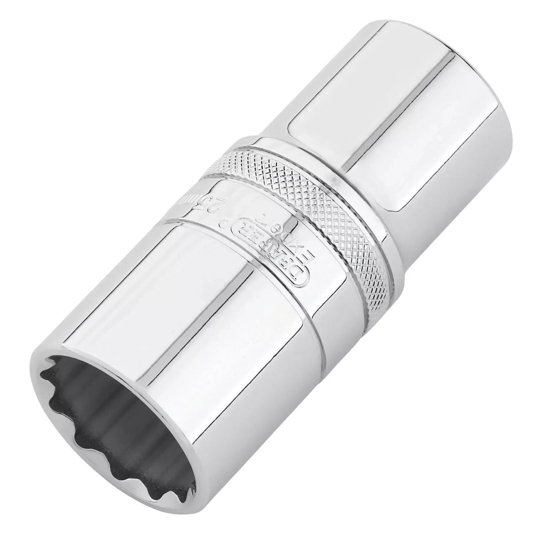 Draper Expert Metric Deep Socket 1/2" Sq. Dr.Polished Chrome 25mm 22424