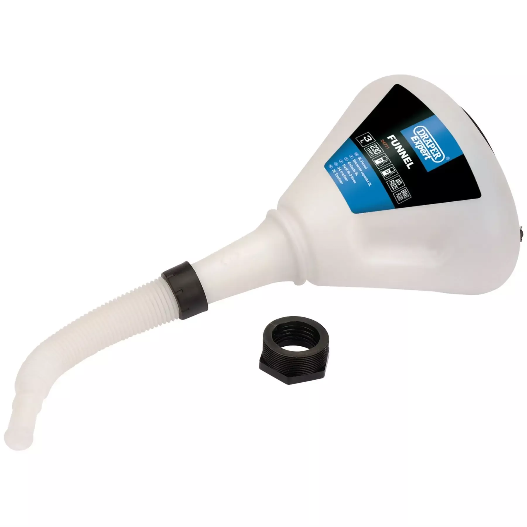 Draper Expert Polypropylene Funnel 230mm 3L 24771