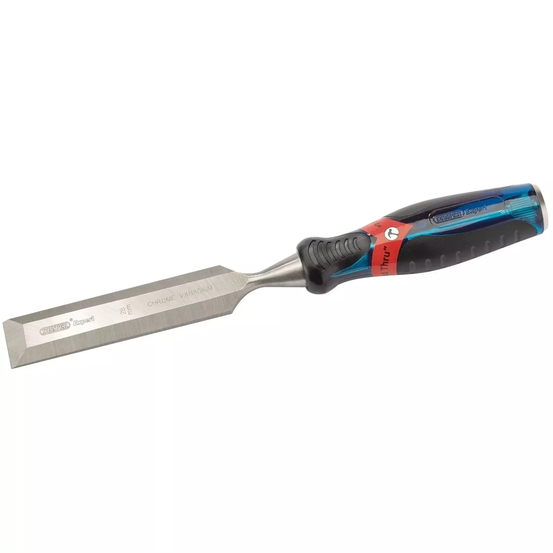 Draper Expert Soft Grip 'Pound Thru' Bevel Edge Wood Chisel 28 x 140mm 24409