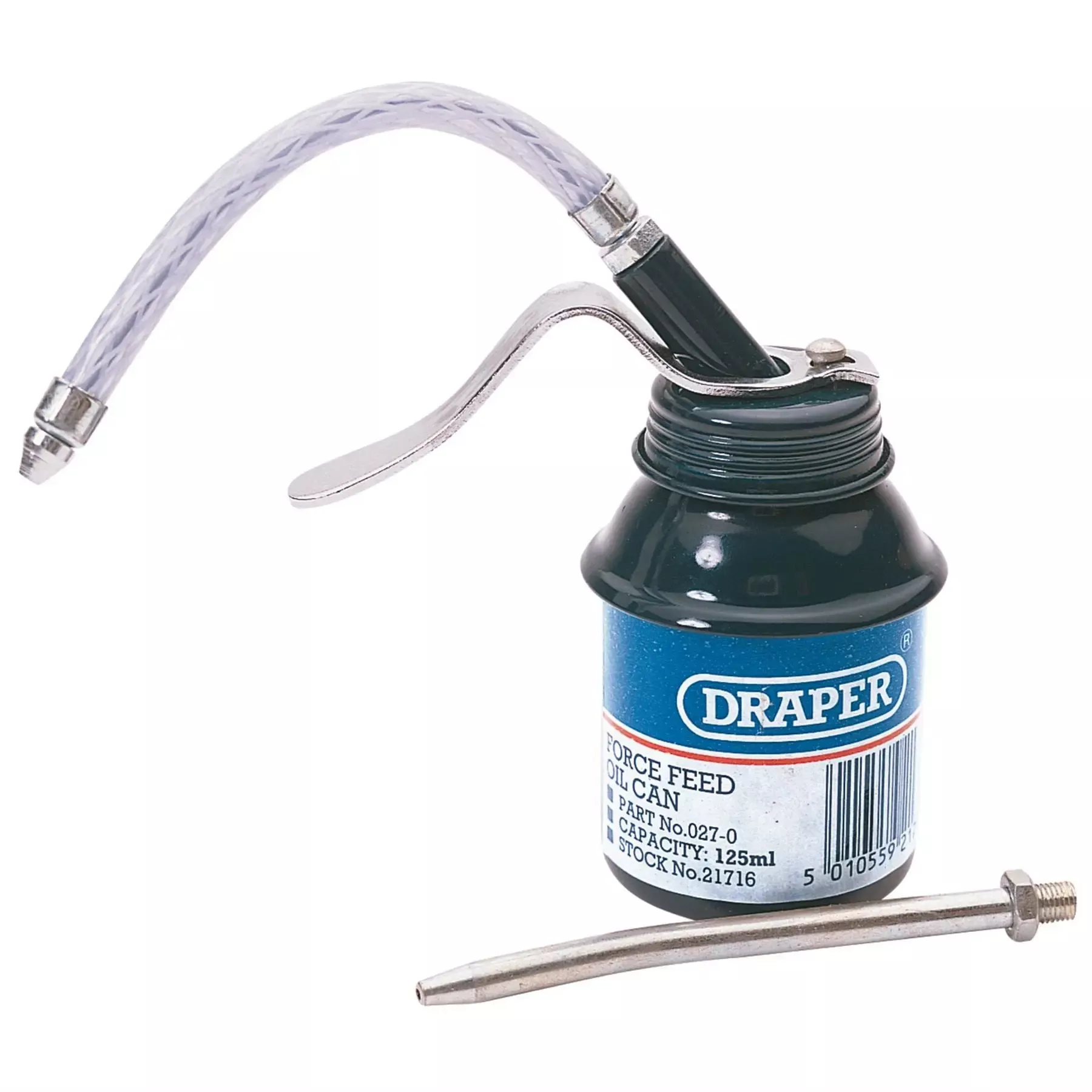 Draper Force Feed Oil Can 125ml 21716