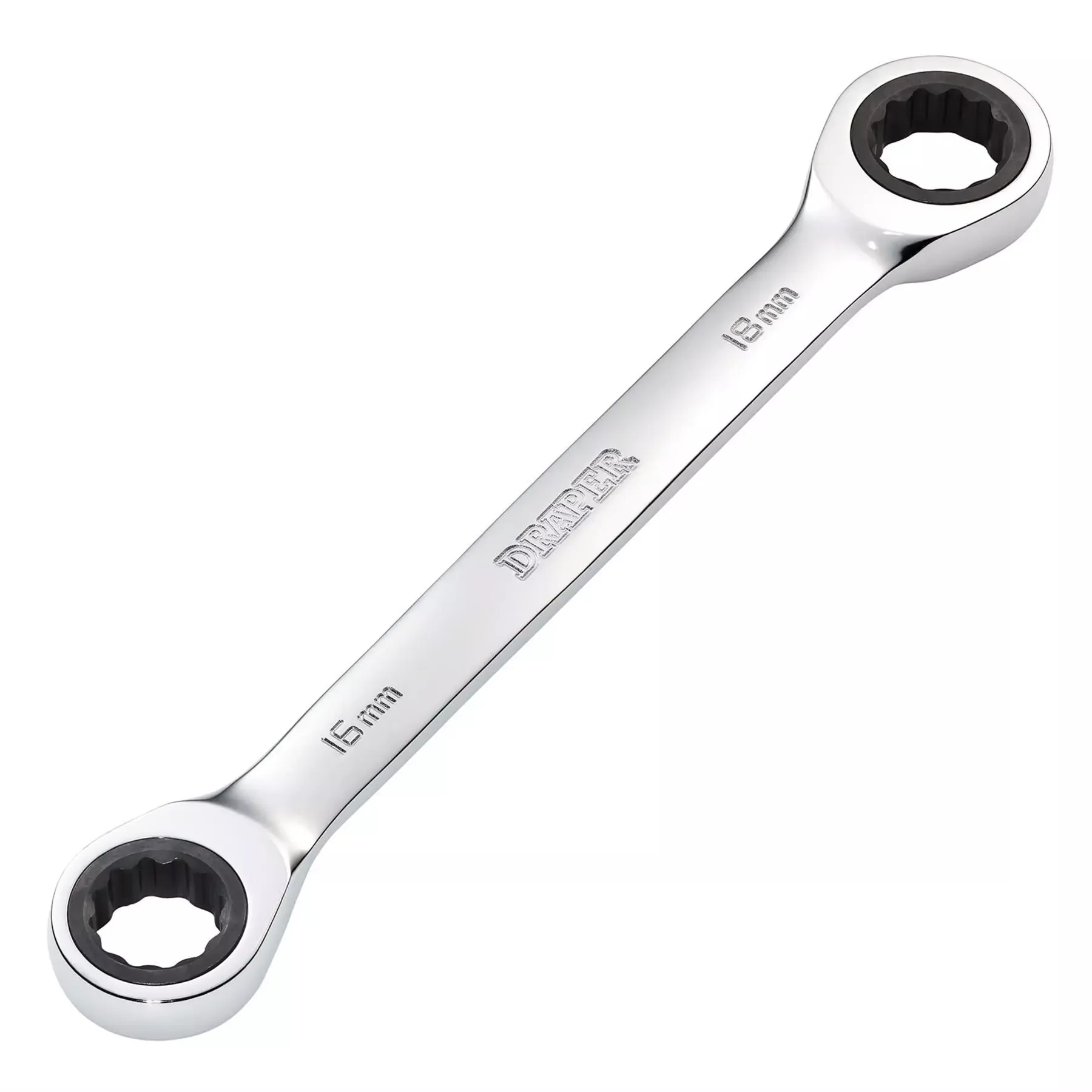 Draper HI-TORQ Metric Double Ratchet Ring Spanner 16 x 18mm 27739