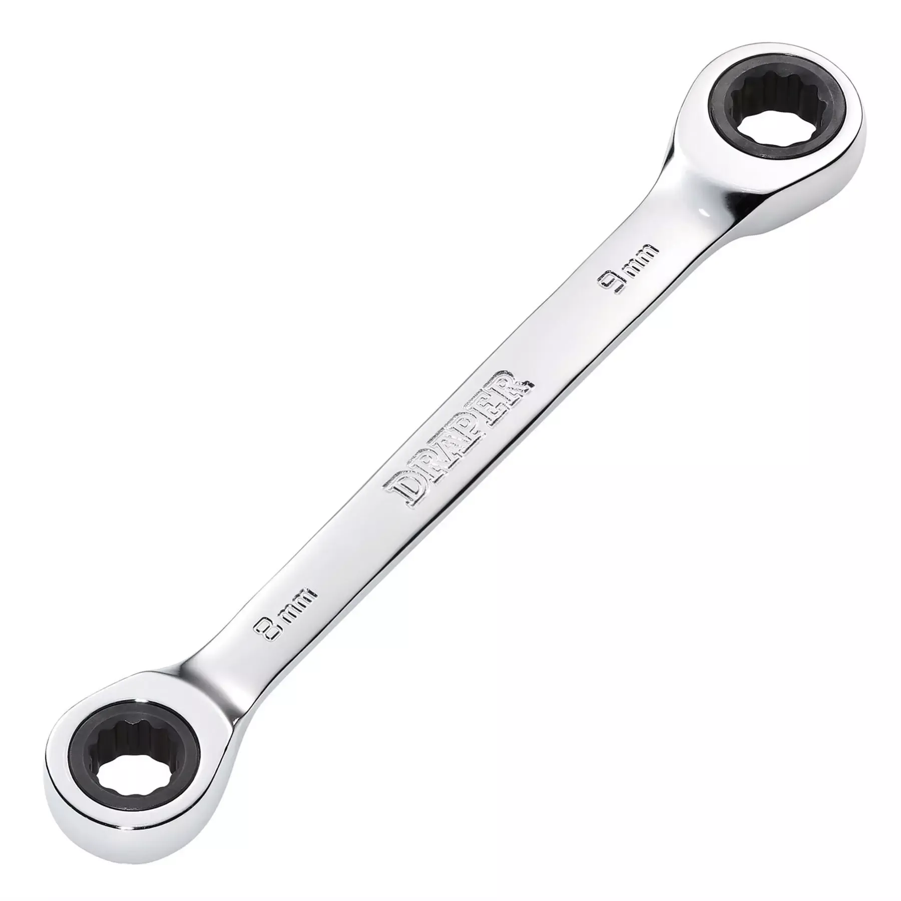 Draper HI-TORQ Metric Double Ratchet Ring Spanner 8 x 9mm 27735