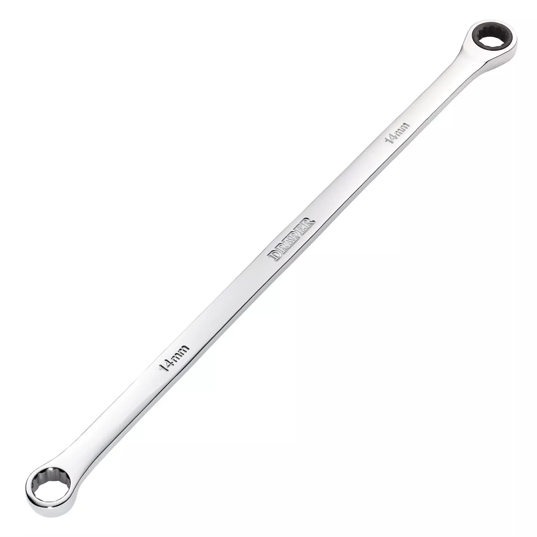 Draper HI-TORQ Metric Extra-Long Double Ring Ratchet Spanner 14mm 27770
