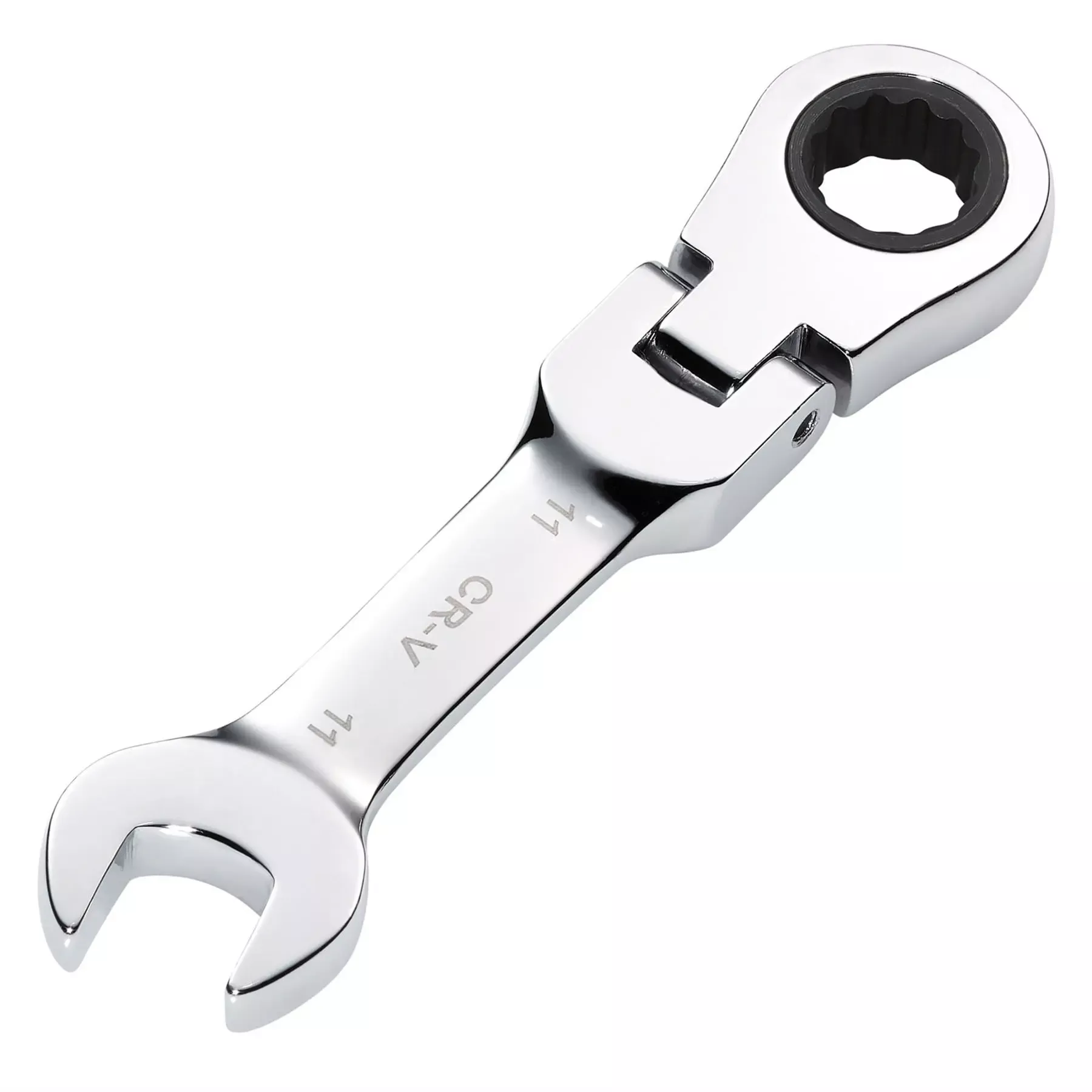 Draper HI-TORQ Metric Stubby Flexible Head Ratchet Combination Spanner 11mm 27966