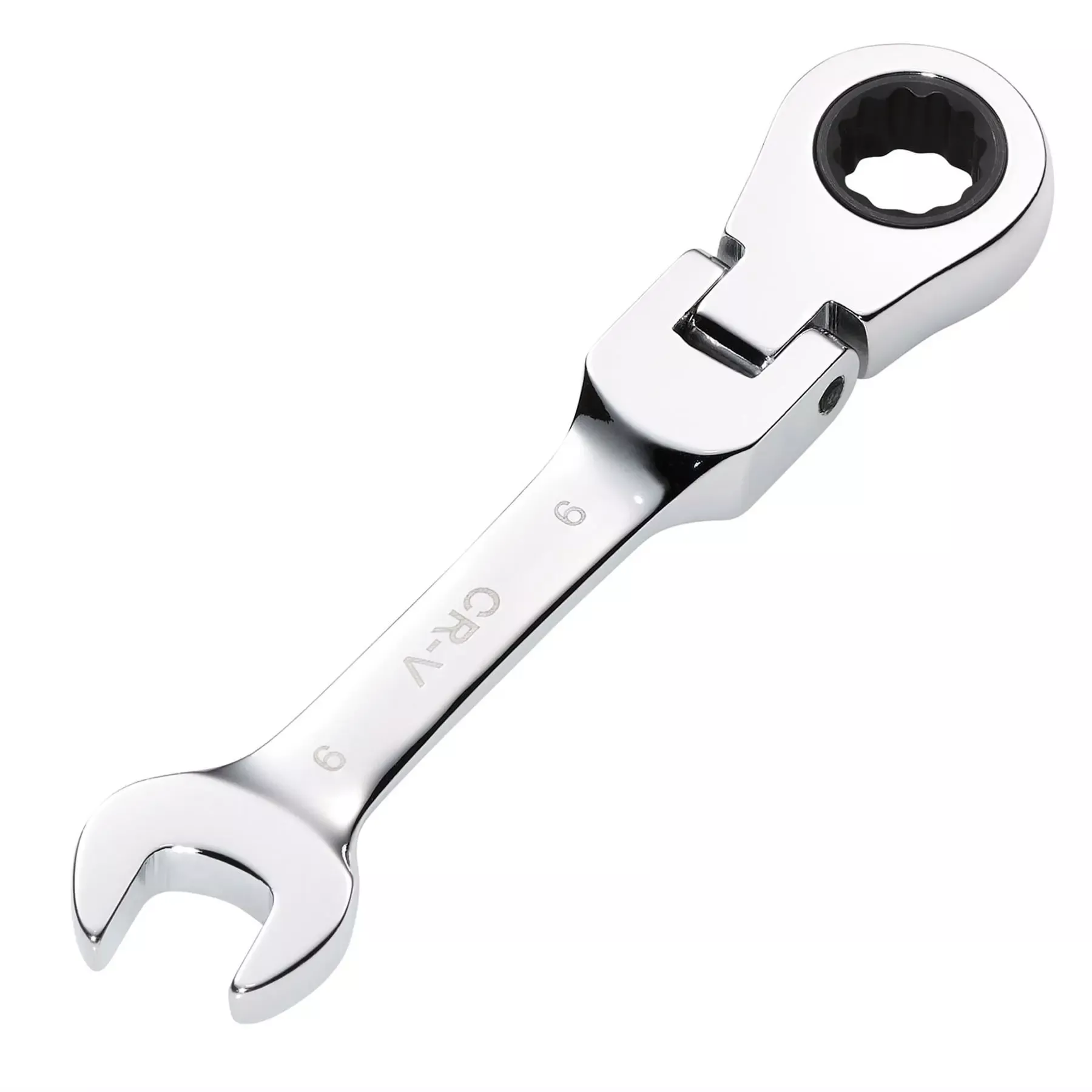 Draper HI-TORQ Metric Stubby Flexible Head Ratchet Combination Spanner 9mm 27964