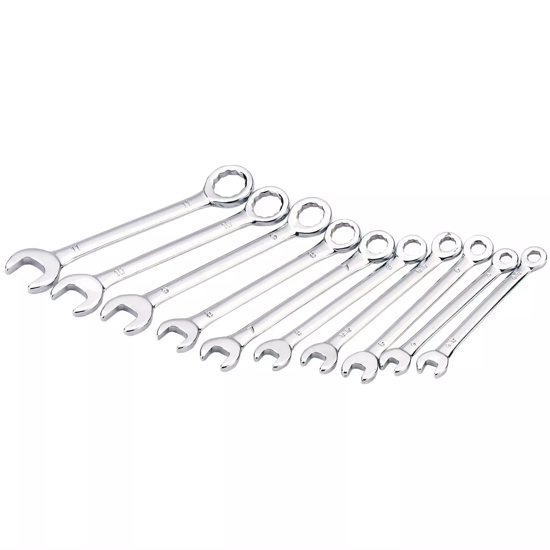 Draper Metric Midget Combination Spanner Set (10 Piece) 19756
