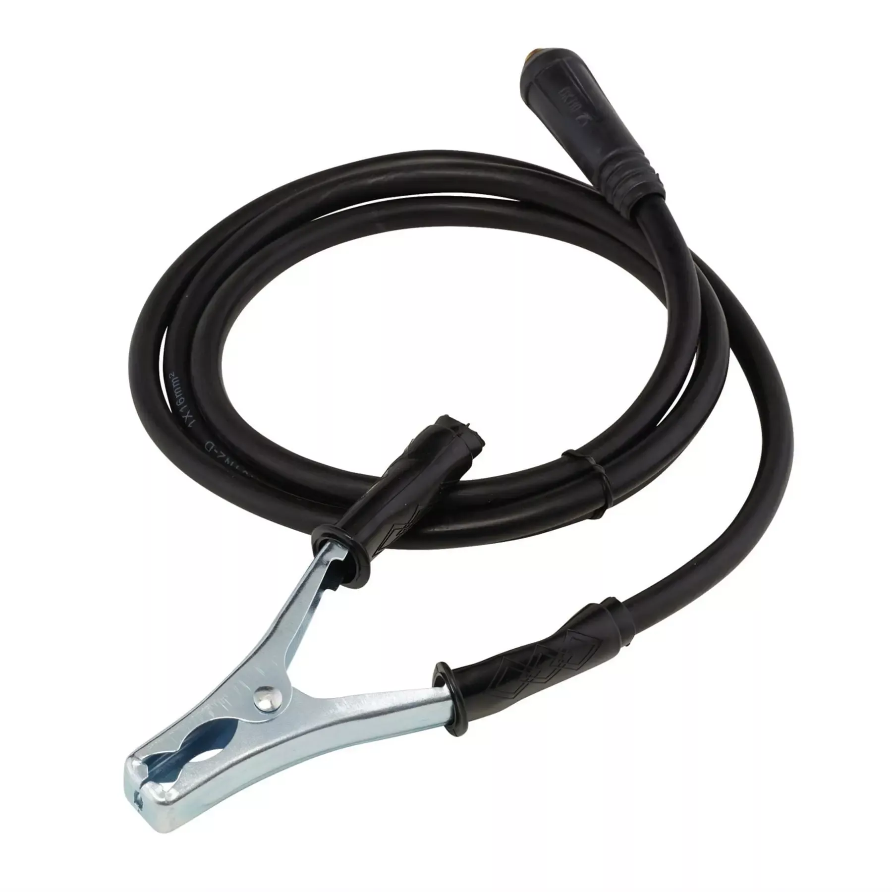 Draper MMA Welding Earth Lead and Clamp with 10/25 Dinse-type Plug 1.8m 200A 20930