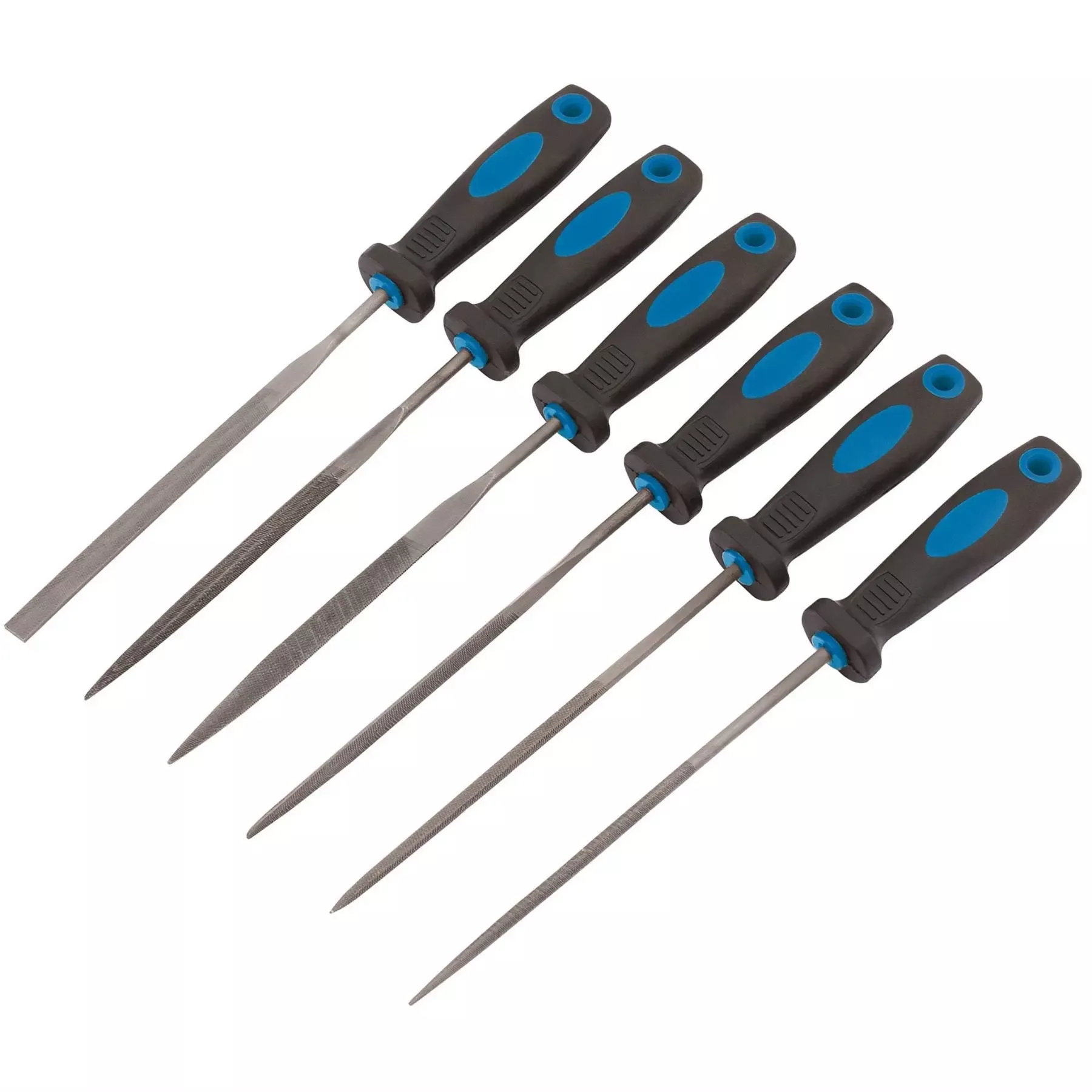 Draper Soft Grip Needle File Set 150mm (6 Piece) 83480