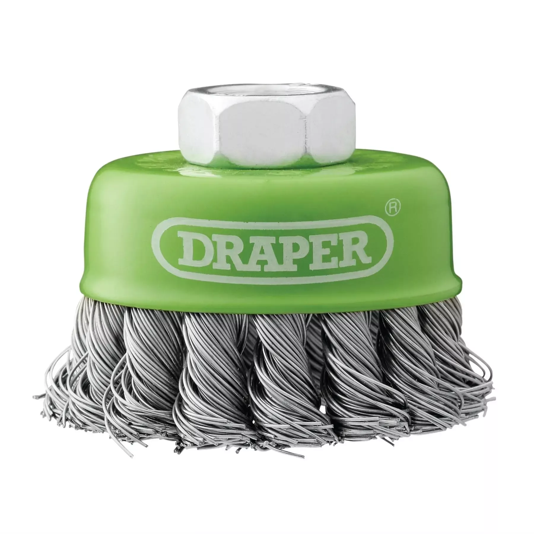 Draper Stainless-Steel Twist-Knot Wire Cup Brush 65mm M14 08053
