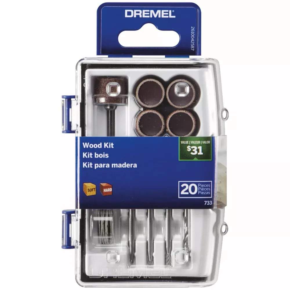 Dremel 20pc Wood Working Accessory Kit 733-01