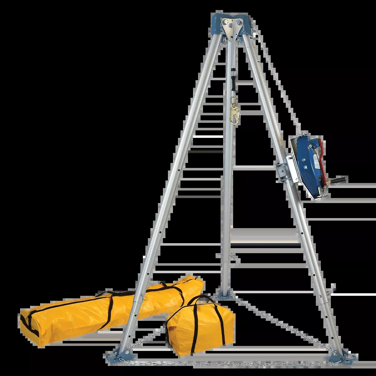 FALLTECH 11' Confined Space Tripod System w / 60' Galvanized Steel SRL-R