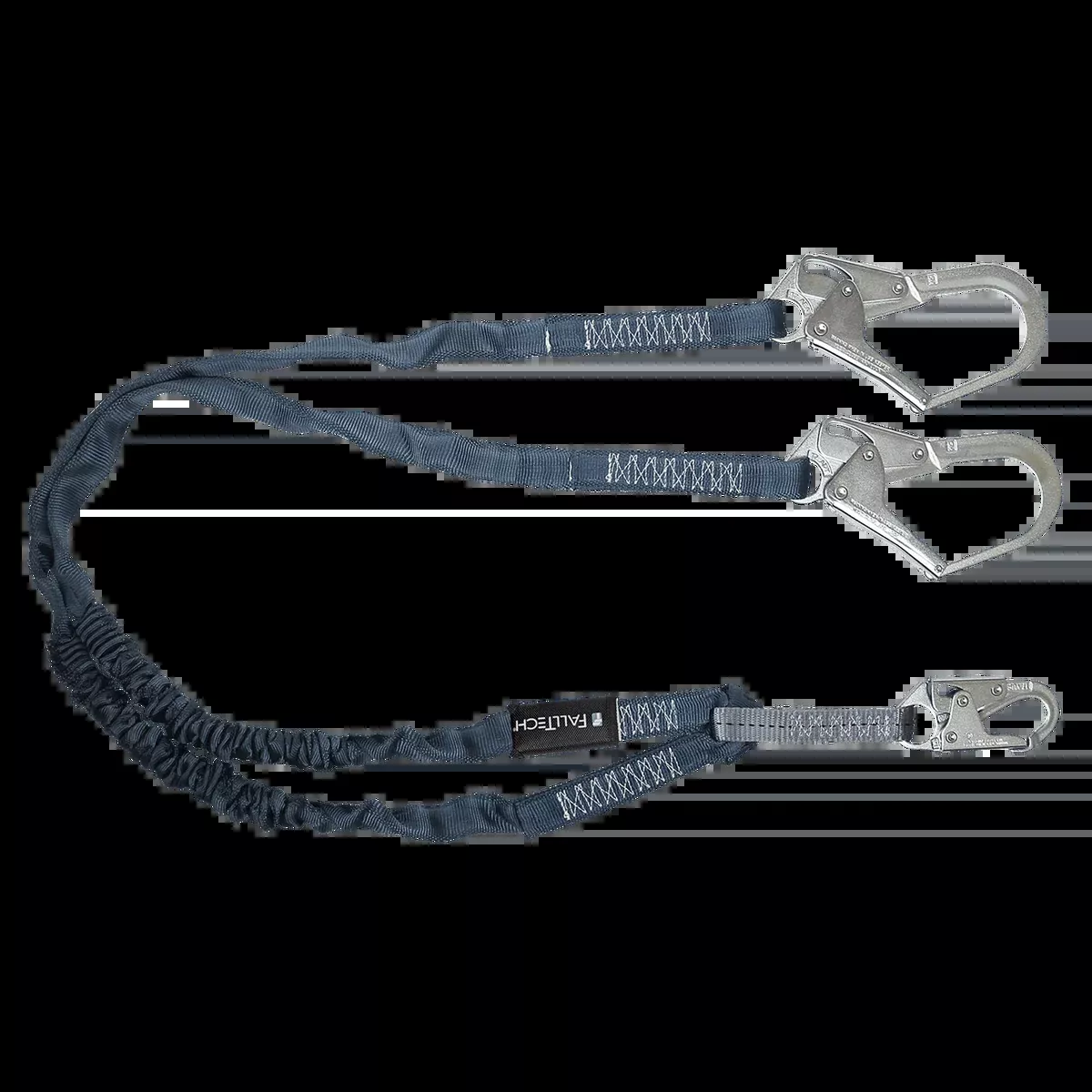 FALLTECH 6' Internal Energy Absorbing Lanyard, Double-Leg w/ Steel Connectors