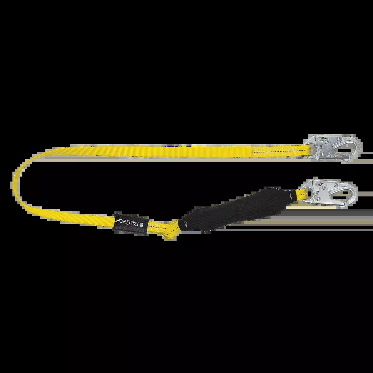 FALLTECH 6' Soft Pack FT BASIC Energy Absorbing Lanyard, Single-Leg w/ Steel Snap Hooks