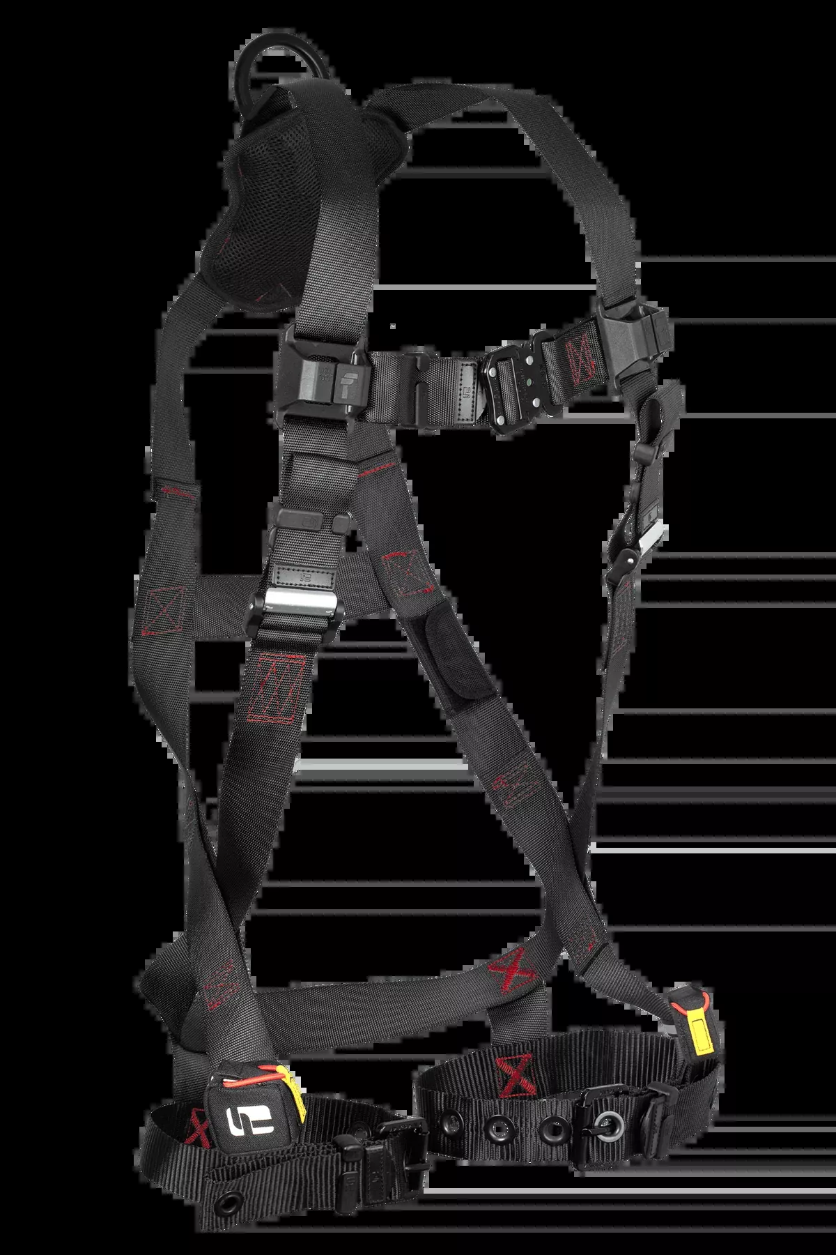 FALLTECH FT-IRON™ 1D Standard Non-Belted Full Body Harness, Tongue Buckle Leg Adjustment