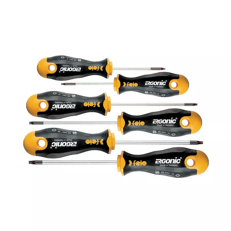 Felo 0715753165 TORX Ergonic Screwdriver Set (6-Piece)