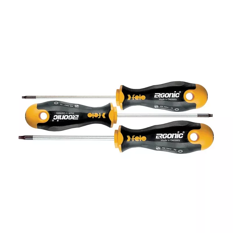 Felo 0715753171 Ergonic TORX Screwdriver Set, 3 Piece