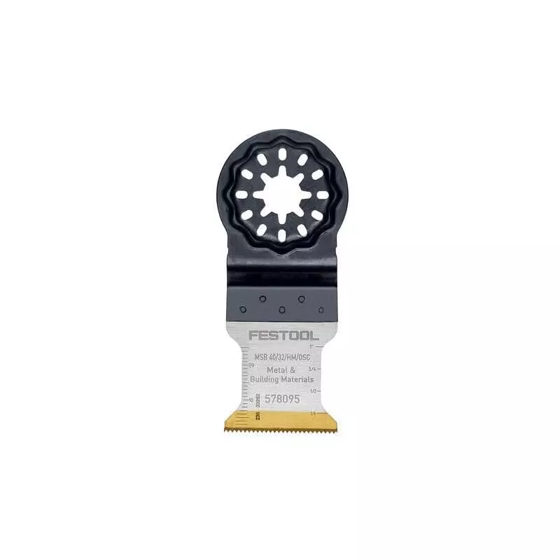 Festool 578095 MSB 40/32/HM/OSC 1-9/16 in. (40mm) x 1-1/4 in. (32mm) Carbide Blade (Starlock)