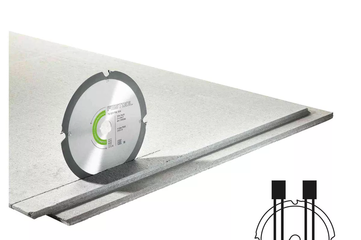 FESTOOL Diamond Saw Blade ABRASIVE MATERIALS DIA 160X1,8X20 F4
