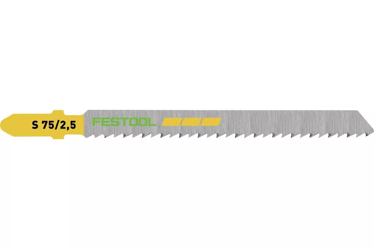FESTOOL Jig Saw blade WOOD FINE CUT S 75/2,5/25 (25 PACK)