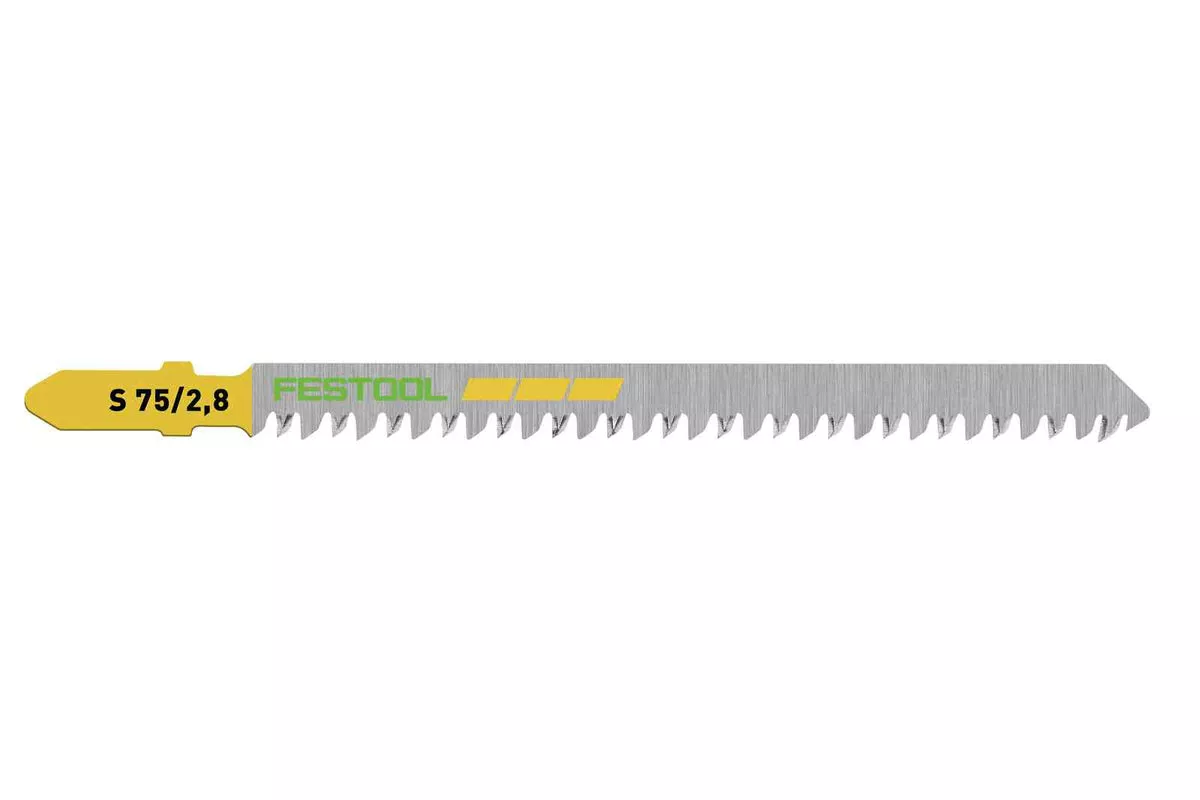 FESTOOL Jig Saw Blade WOOD STRAIGHT CUT S 75/2,8/20 (20 PACK)