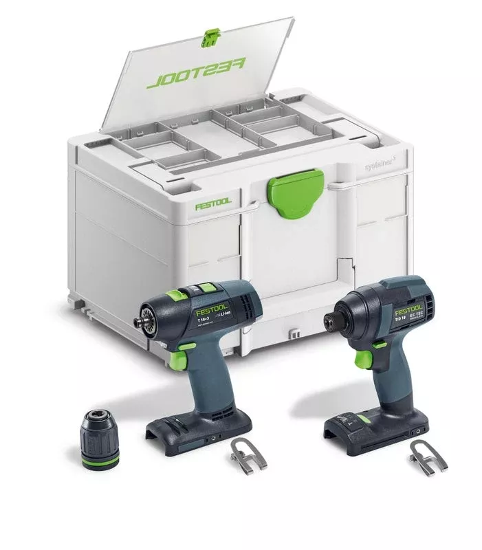 Festool TID 18 Cordless Impact Driver and T18 Drill Combo Set 18V 578829