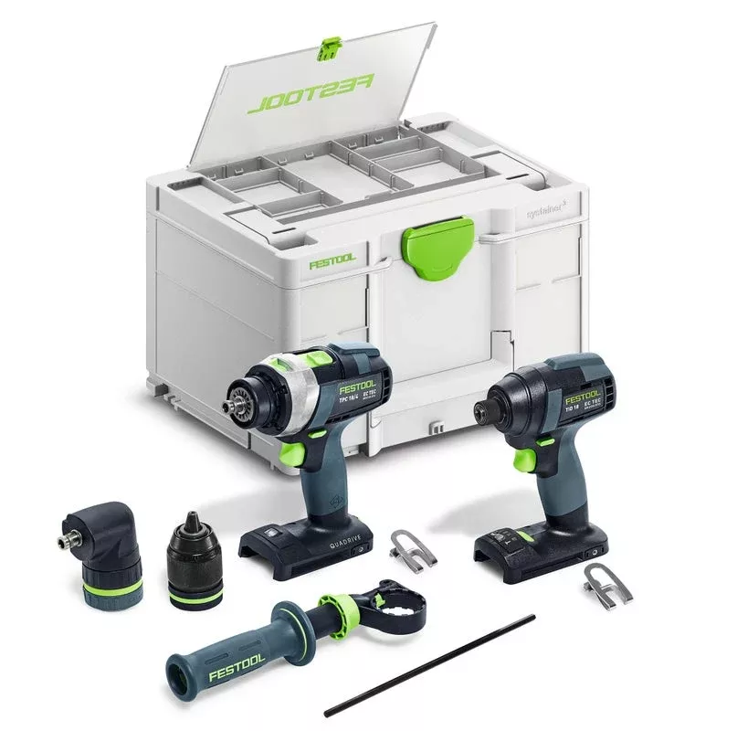 Festool TID 18 Cordless Impact Driver and TPC 18 Percussion Drill Combo Set 18V 578830