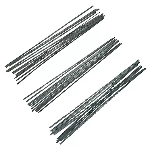 FOXBC Skip Tooth Scroll Saw Blade Plain End Assortment, 36 Pack, Replacement for Olson Saw FR49400