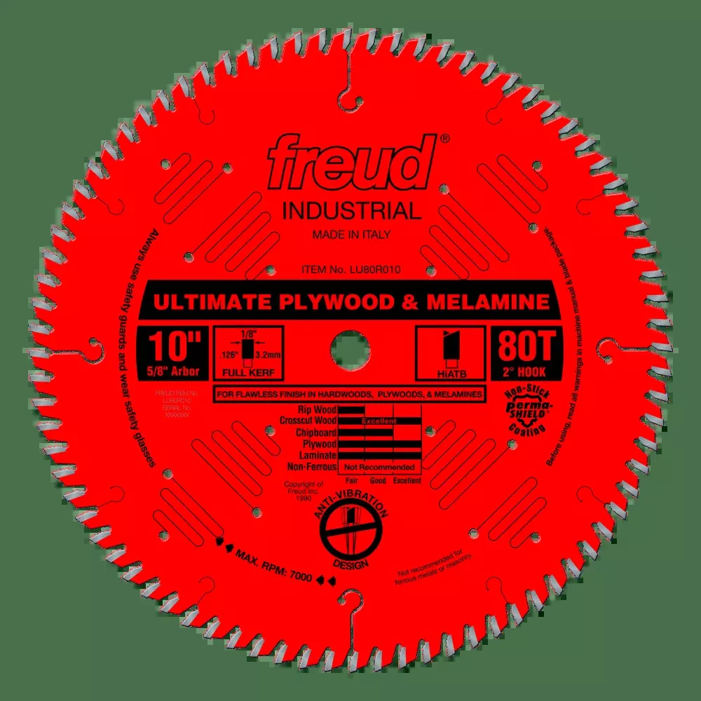 FREUD 10" Ultimate Plywood & Melamine Blade