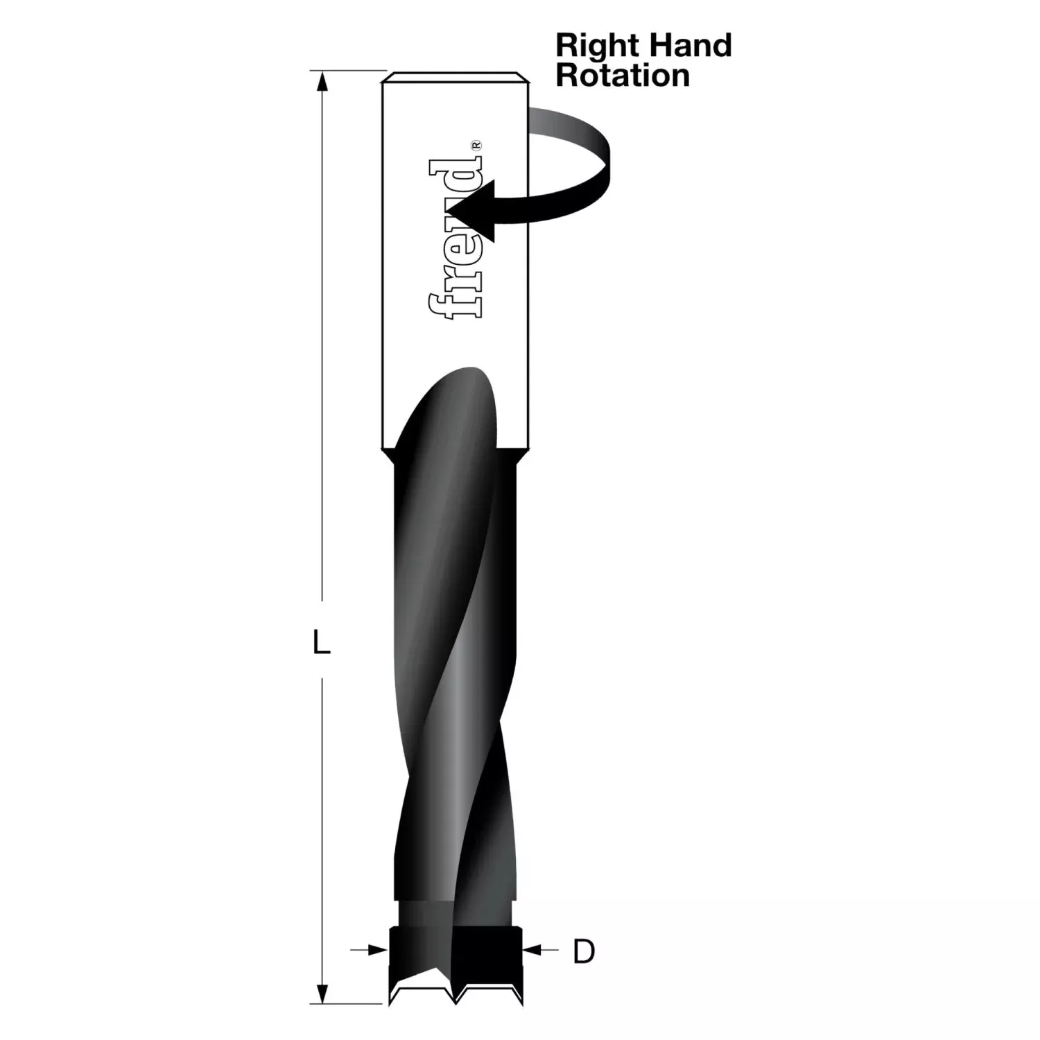 Freud BP15070R 15 mm (Dia.) Brad Point Bit