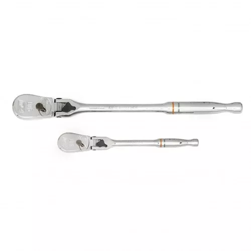 Gearwrench 1/4" & 3/8" 2 Piece Drive 90-Tooth Locking Flex Head Teardrop Ratchet Set 81274T