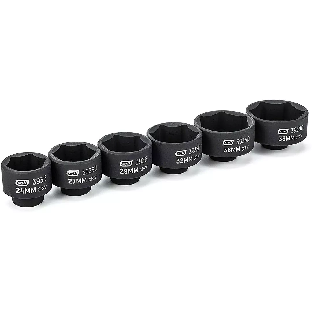Gearwrench 6 Piece Oil Canister Socket Set Service Kit 41890