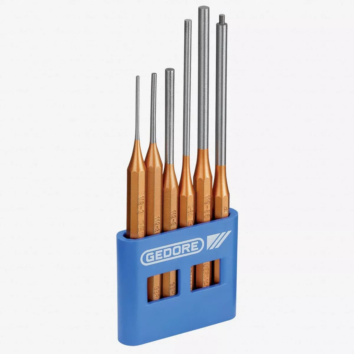 Gedore 116 L Pin punch set 6 pcs in plastic holder