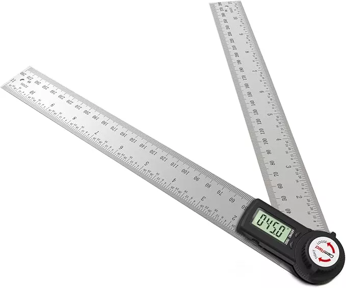 GemRed 82305 Digital Angle Finder Protractor (Stainless steel 300mm)