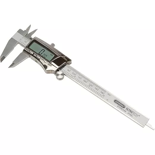 General Tools Digital Caliper #147 - 6" Precision Measuring Tool - Stainless Steel Ruler
