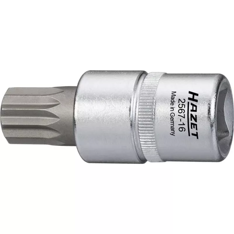 Hazet 2567-16 Oil Service Screwdriver Socket, M16 XZN with pin, 1/2" Square Drive