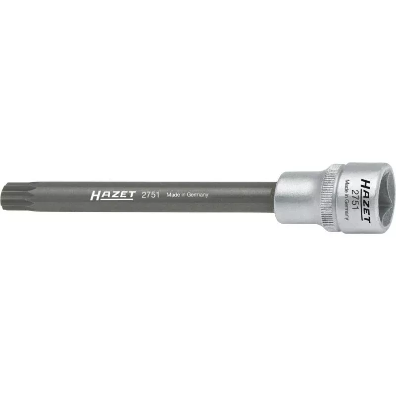 Hazet 2751 Cylinder Head Screwdriver Socket, XZN M10, 1/2" Square Drive