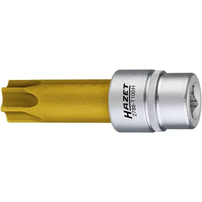 Hazet 2788-T100H Camshaft Adjuster TORX Screwdriver Socket with Drilled Hole, Tamper-resistant TORX T100H