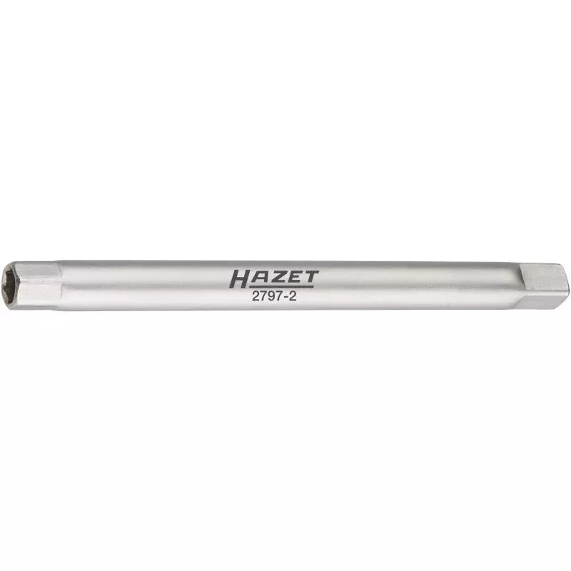 Hazet 2797-2 Bumper Tubular Socket Wrench, 8mm Outside Hex, 1/4" Square Drive