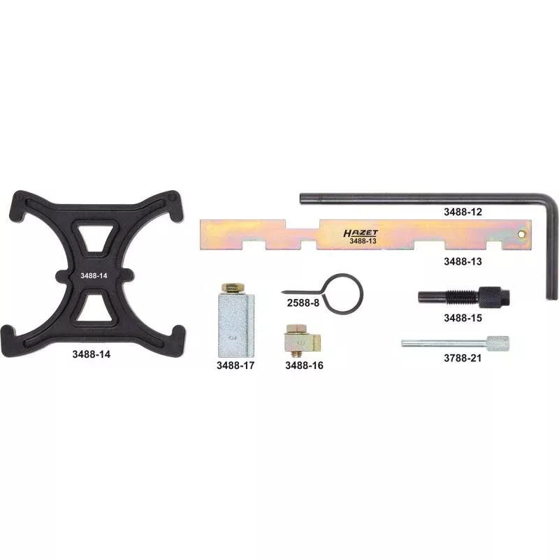Hazet 3488/8 Ford Engine Timing Tool, 8 Pieces