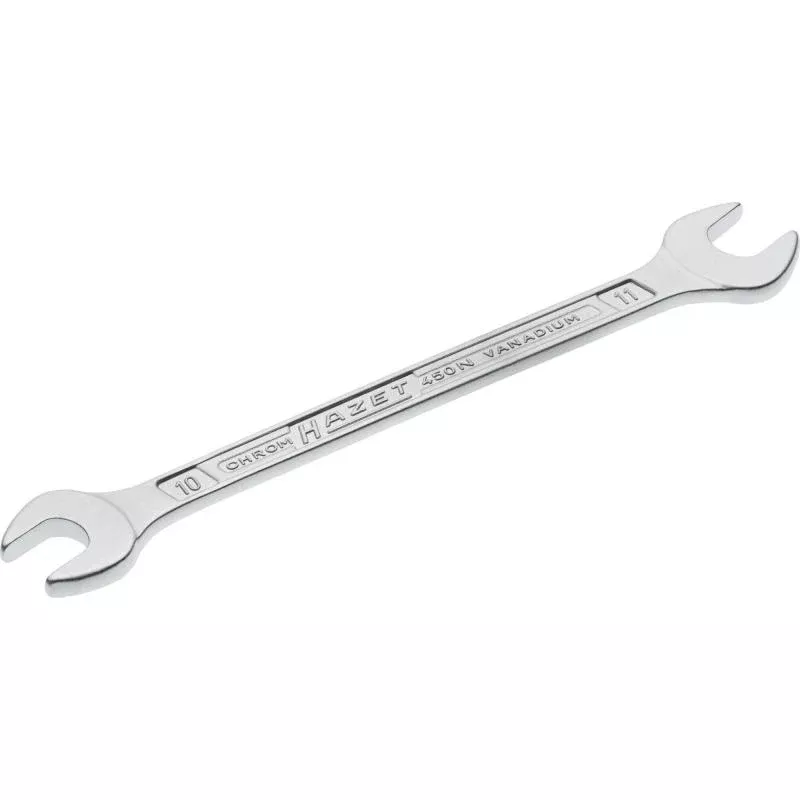 Hazet 450N-10X11 Double Open-End Wrench, 10x11mm