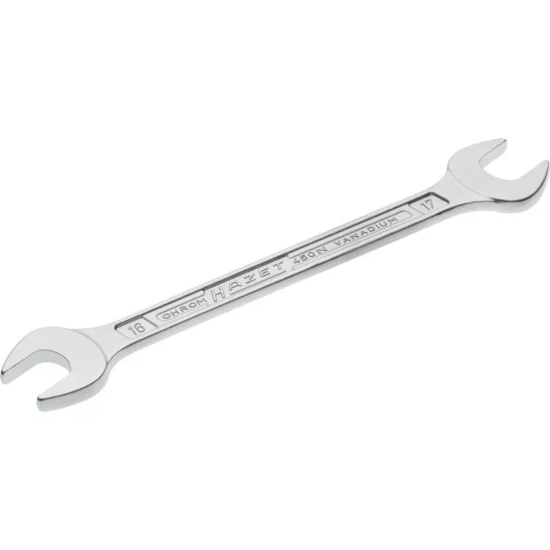 Hazet 450N-16X17 Double Open-End Wrench, 16x17mm