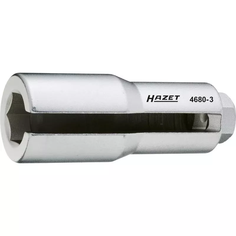 Hazet 4680-3 Lambda Probe Socket, 22mm Hex, 1/2" Square Hex