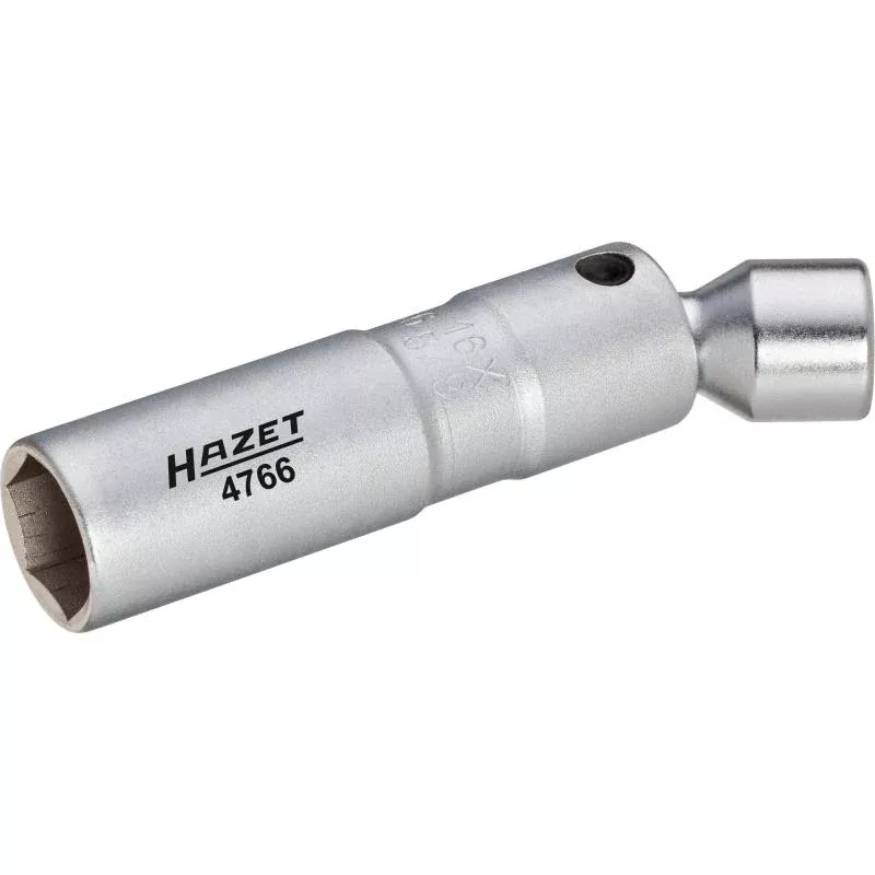 Hazet 4766 Spark Plug Wrench, 16mm (5/8") Hex, 3/8" Square Drive