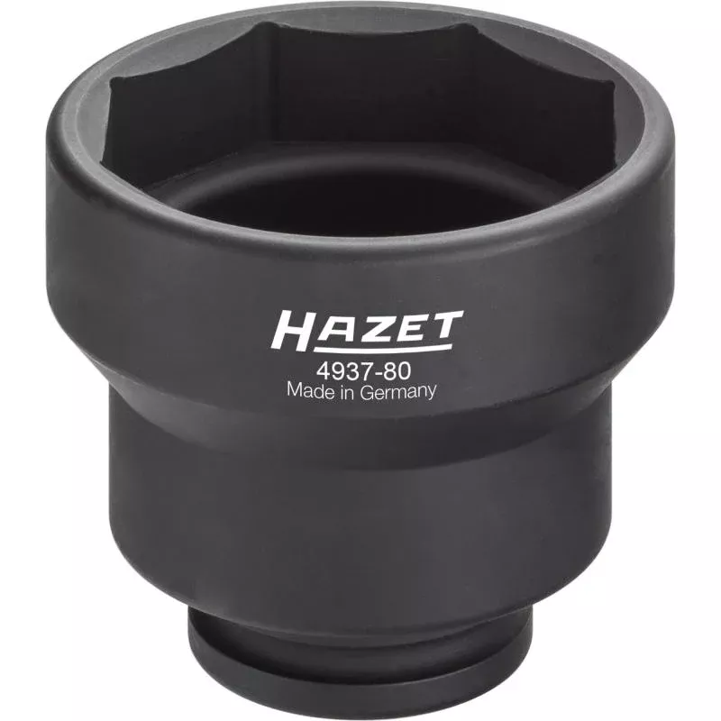 Hazet 4937-80 Commercial Vehicle Axle Nut Socket, 80mm