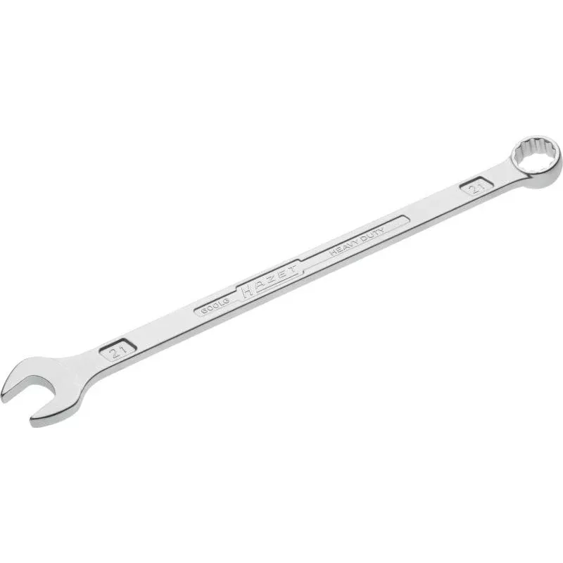 Hazet 600LG-21 Combination Wrench, Extra Long, Slim Design, 21mm