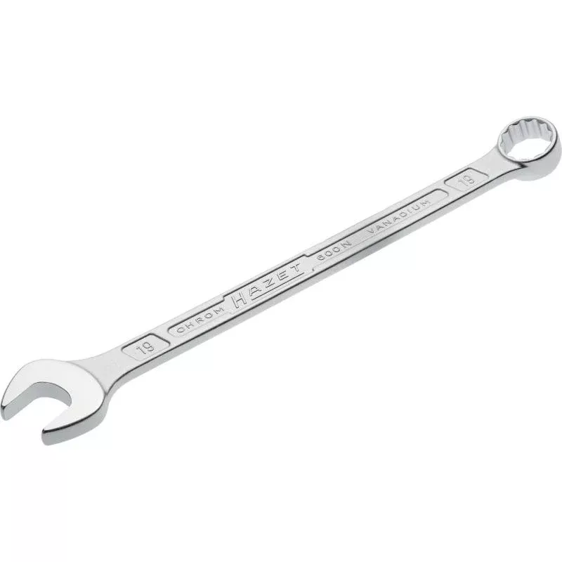 Hazet 600N-19 Combination Wrench, 12-Point, 19mm