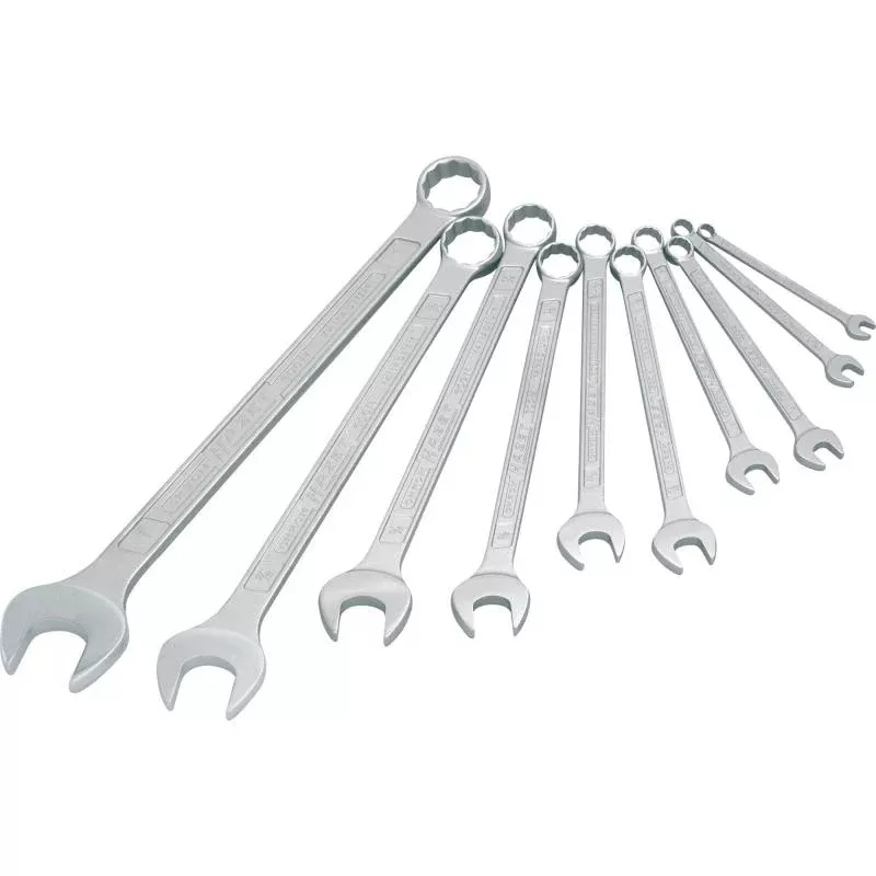 Hazet 600NA/10 Combination Wrench Set, 12-Point, 10 Pieces